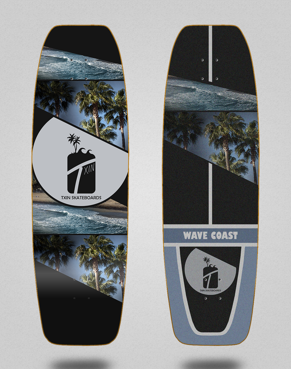 Surfskate deck – Wave Coast 31,5 Fat nose