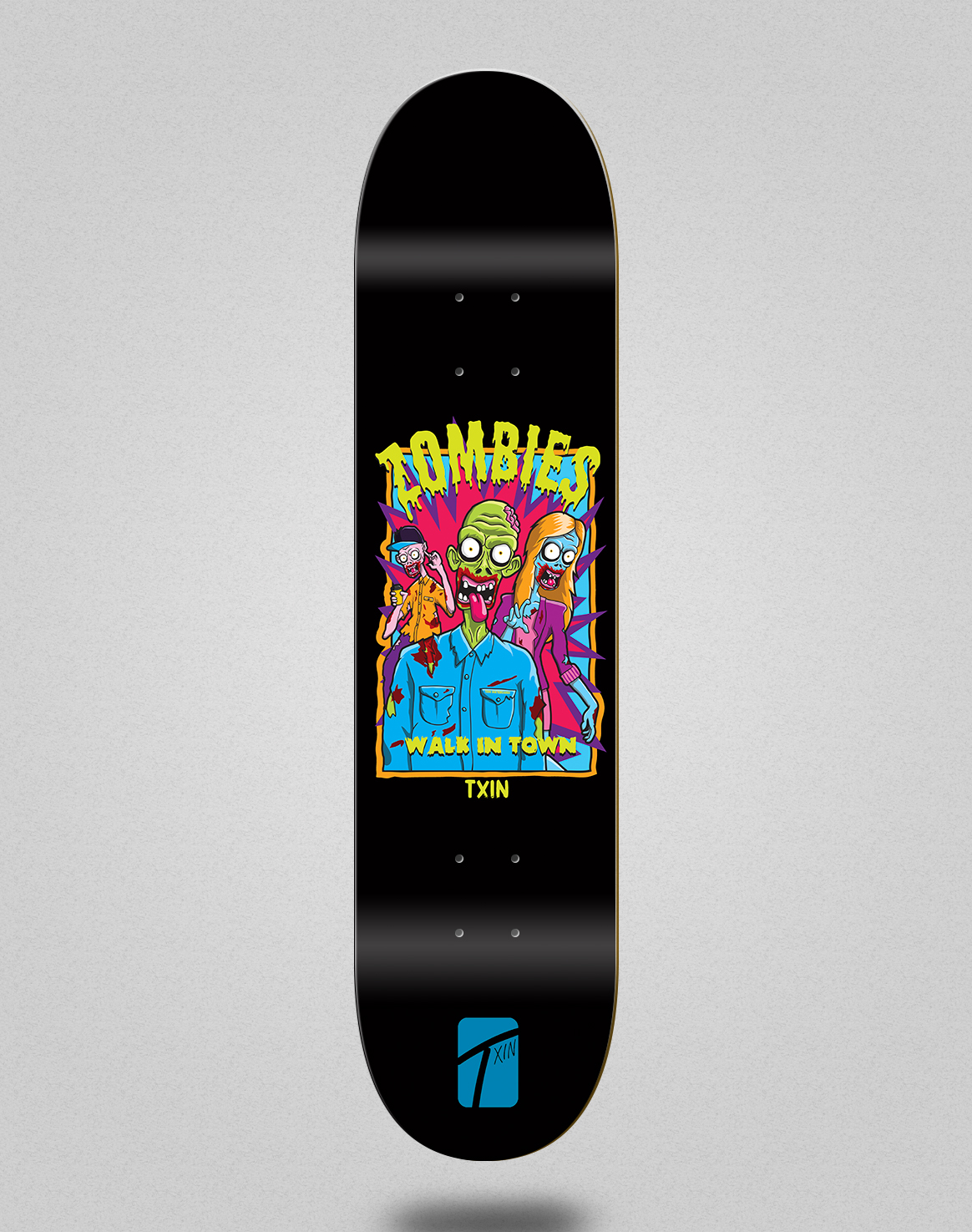 Txin skateboard deck – Zombie Town