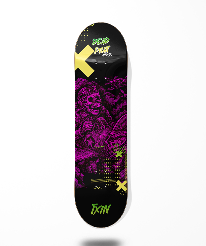 Txin skateboard deck - Dead Pilot Attack