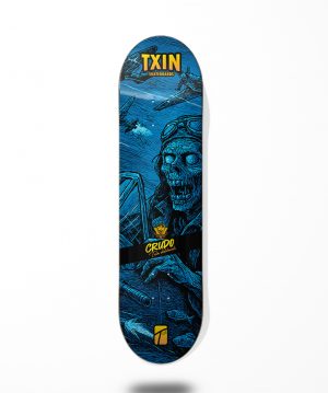 Txin skateboard deck - Crudo Blue Planners