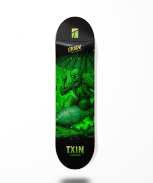 Txin skateboard deck - Crudo Green Parahawk