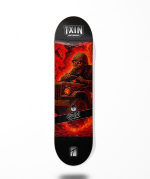 Txin skateboard deck - Crudo Red Wein Rober